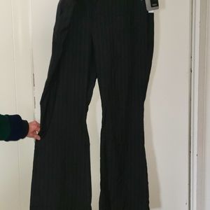Plus size pinstripe dress pants